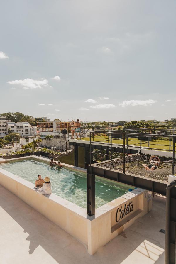 Caleta Hostel Rooftop & Pool 칸쿤 외부 사진