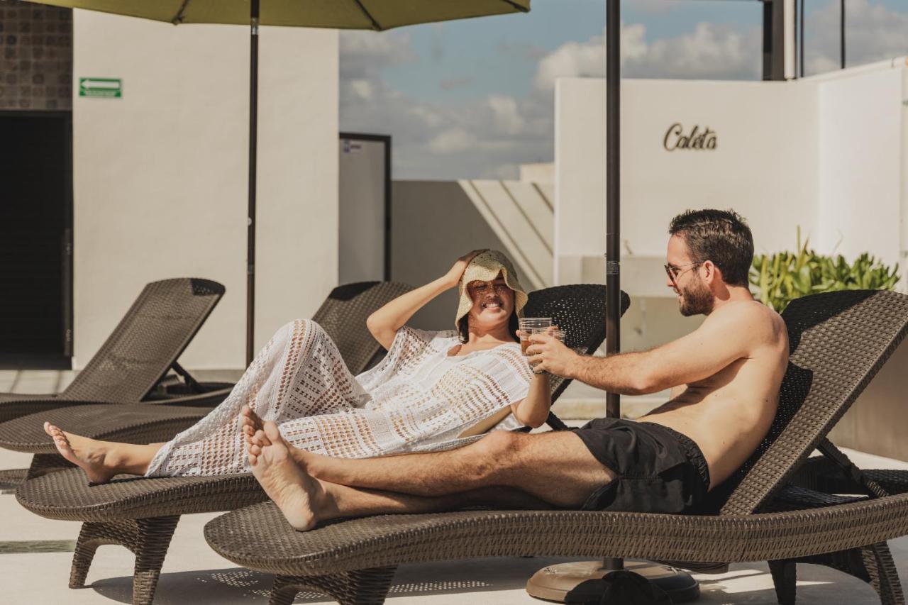 Caleta Hostel Rooftop & Pool 칸쿤 외부 사진