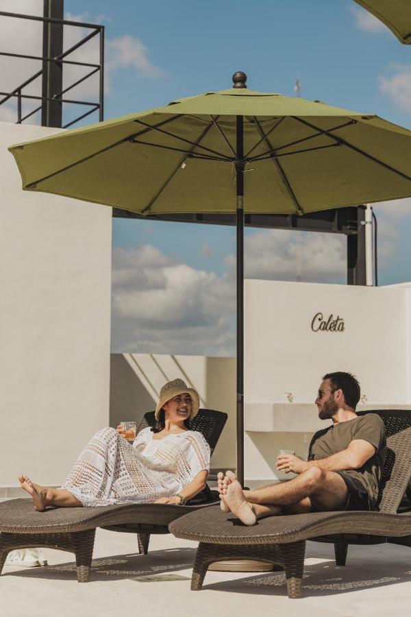 Caleta Hostel Rooftop & Pool 칸쿤 외부 사진