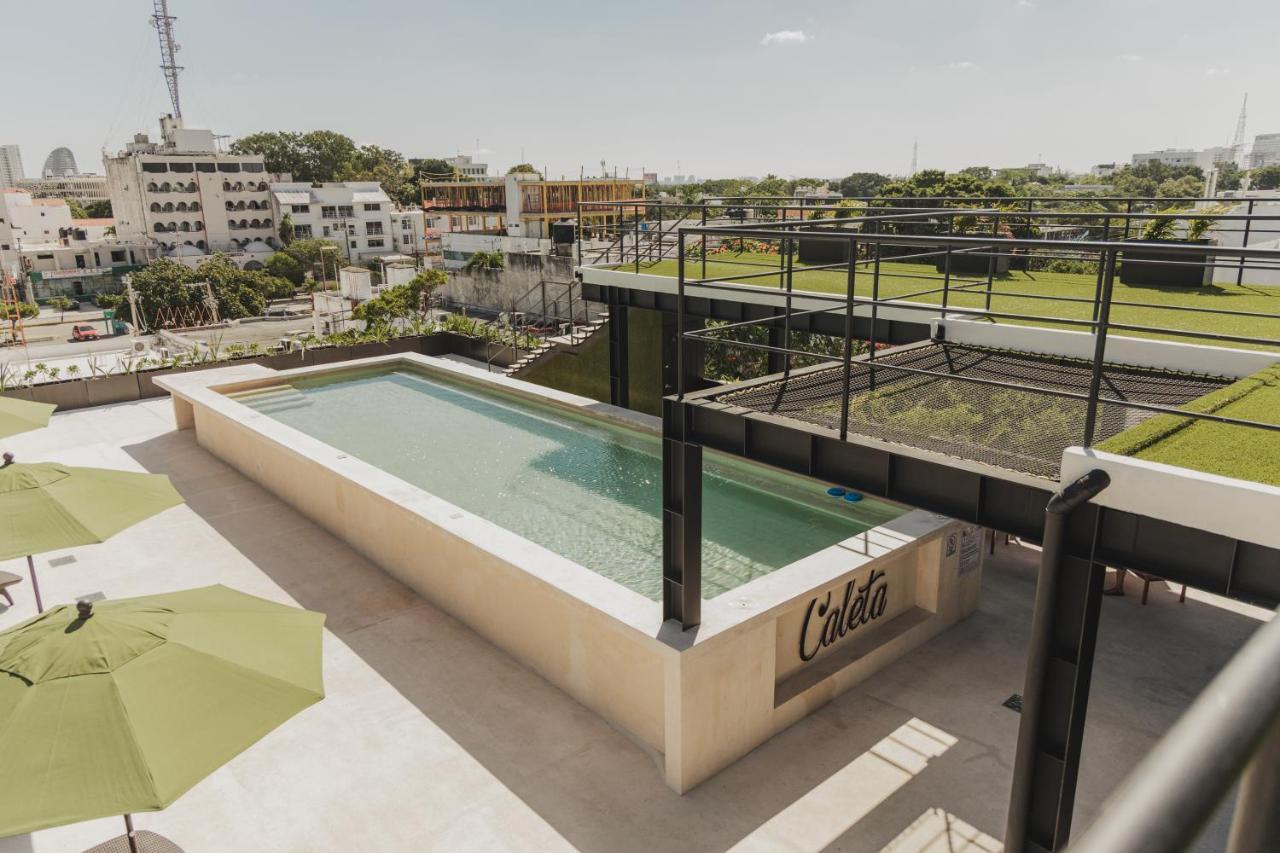 Caleta Hostel Rooftop & Pool 칸쿤 외부 사진