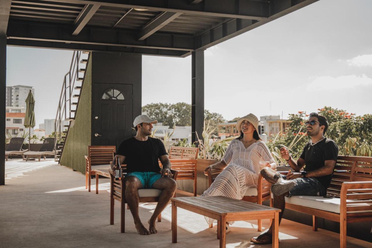 Caleta Hostel Rooftop & Pool 칸쿤 외부 사진