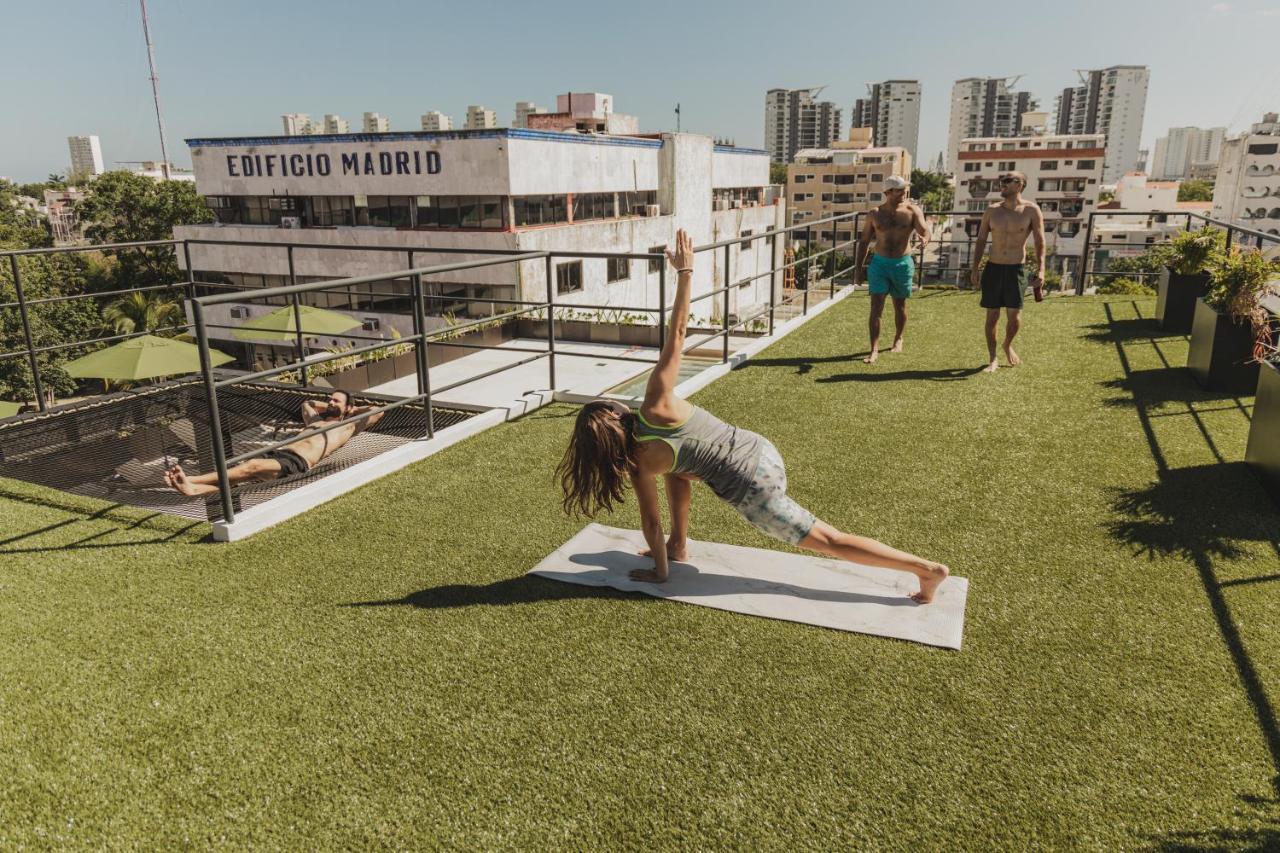 Caleta Hostel Rooftop & Pool 칸쿤 외부 사진